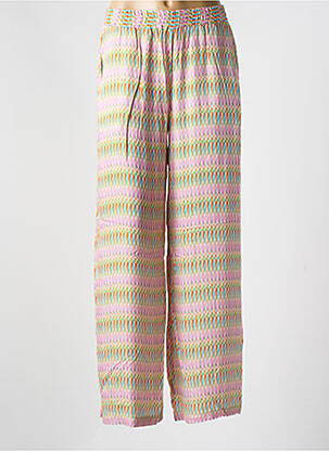 Pantalon larg roz MILANO femeie