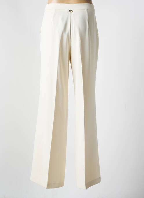 Pantalon evazat bej TWINSET femeie