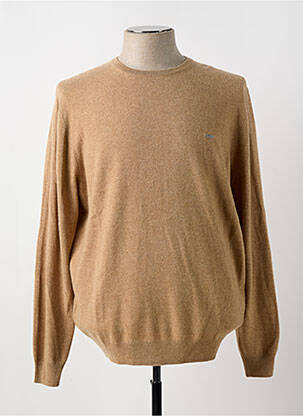 Pulover țesătură melanj mâneci lungi maro FYNCH-HATTON homme