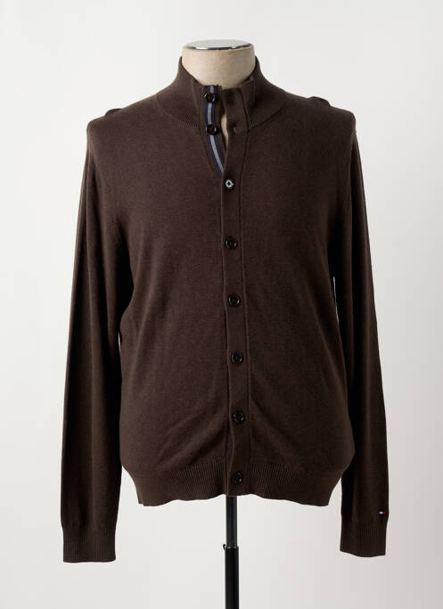 Vestă cu mâneci lungi maro TOMMY HILFIGER bărbat