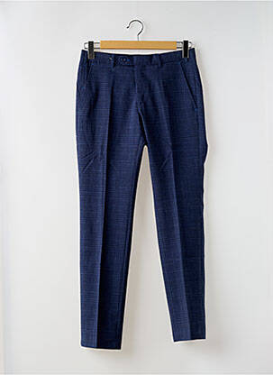 Pantalon chino imprimeu imprimeu prinț de wales mărime normală albastru DIGEL bărbat