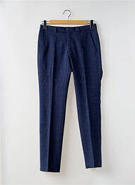 Pantalon chino imprimeu imprimeu prinț de wales mărime normală albastru DIGEL bărbat