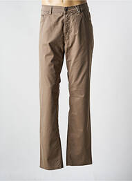 Pantalon slim țesătură poplin mărime normală maro PIONEER homme