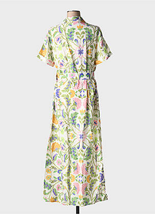 Rochie lungă mâneci scurte mâneci scurte verde UNIKA femeie