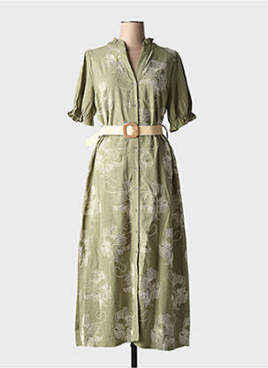 Rochie lungă verde LILI & LALA femeie