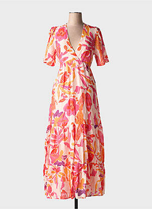 Rochie lungă portocaliu LILI & LALA femeie