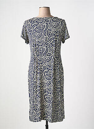 Rochie midi imprimeu fantezie mâneci scurte albastru WHITE STUFF femeie