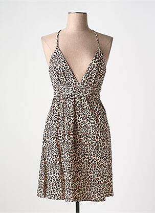 Rochie midi bej LILI & LALA femeie