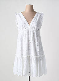 Rochie scurtă mâneci scurte mâneci scurte alb GOA femme