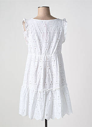Rochie scurtă mâneci scurte mâneci scurte alb GOA femeie