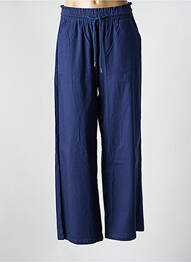 Pantalon larg buzunare mărime normală albastru NINA CARTER femme