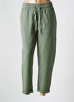 Pantalon 7/8 verde NINA CARTER femeie