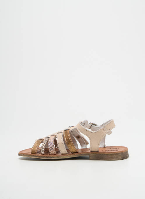 Sandale/Pantofi decupați auriu BELLAMY fată