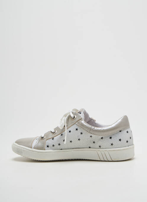 Adidași material neted vârf rotund argintiu BELLAMY fille