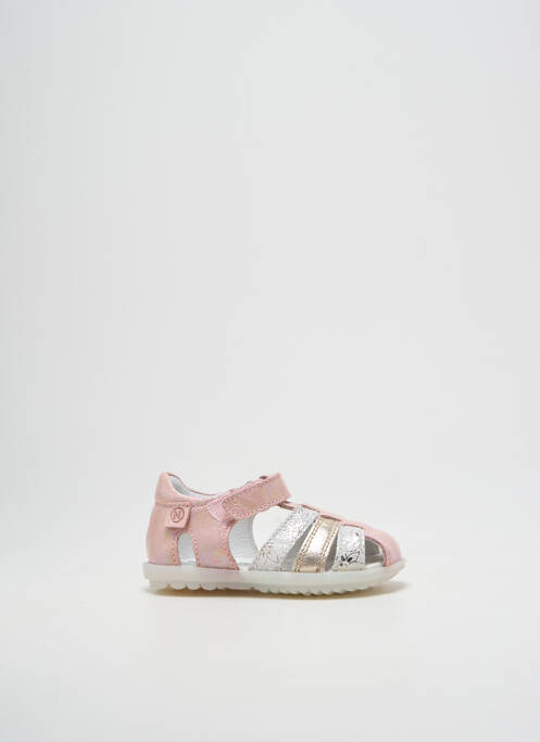 Sandale/Pantofi decupați roz NATURINO fată