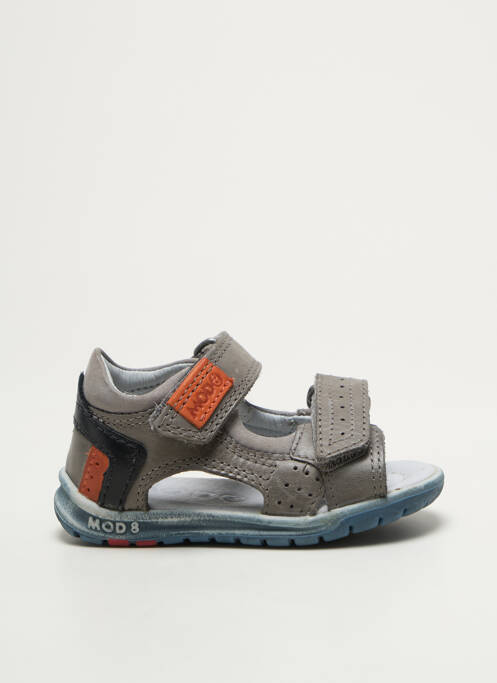 Sandale/Pantofi decupați gri MOD8 băiat