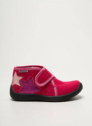 Papuci/Pantofi de casă roz NATURINO fată