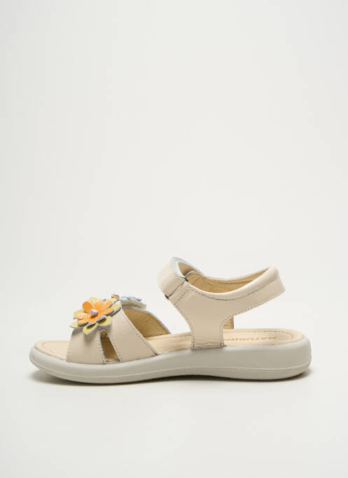 Sandale/Pantofi decupați bej NATURINO fată