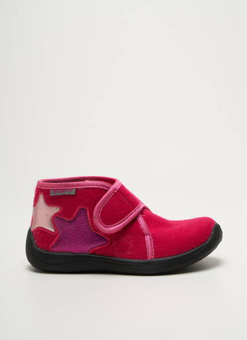 Papuci/Pantofi de casă roz NATURINO fată