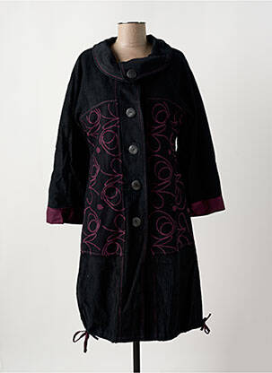 Palton lung negru NID D'ABEILLE femeie