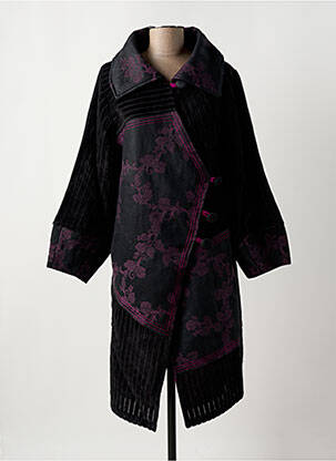 Palton lung violet ZELTI femeie