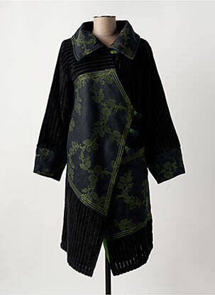 Palton lung verde ZELTI femeie