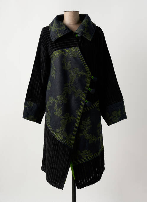 Palton lung verde ZELTI femeie