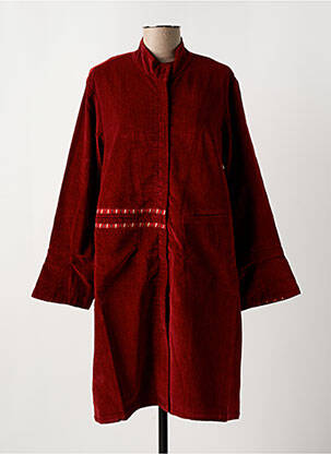 Palton lung roșu NID D'ABEILLE femeie