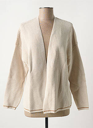 Vestă cu mâneci lungi bej ANGE femeie