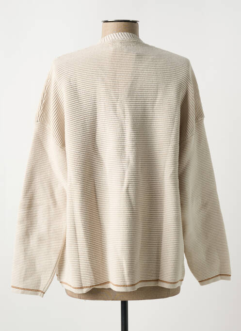 Vestă cu mâneci lungi bej ANGE femeie