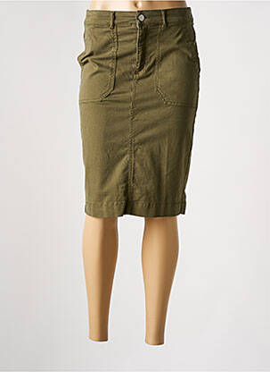 Fustă midi elasticitate verde GERARD DAREL femeie