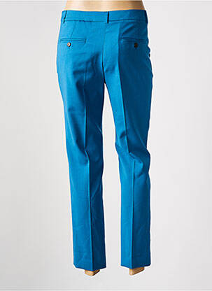 Pantalon slim țesătură poplin mărime normală albastru MAX MARA femeie