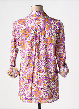 Cămașă imprimeu floral mâneci lungi violet JANIS & JOHN femeie