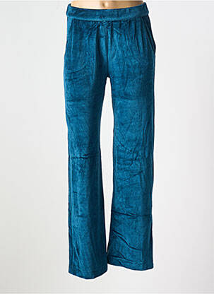 Pantalon evazat verde MAJESTIC FILATURES femeie