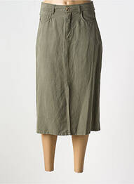 Fustă midi talie cu cleme verde GERARD DAREL femme