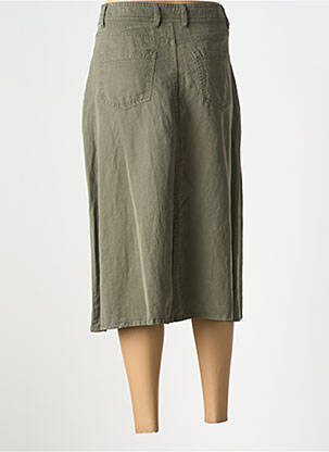 Fustă midi talie cu cleme verde GERARD DAREL femeie