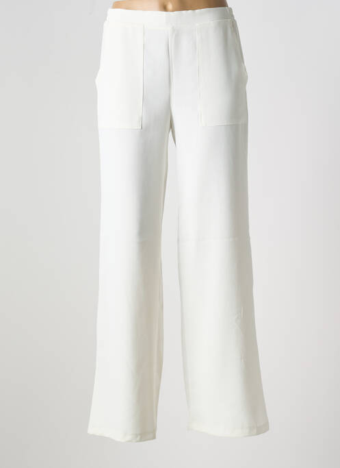 Pantalon larg alb EMA BLUE'S femeie