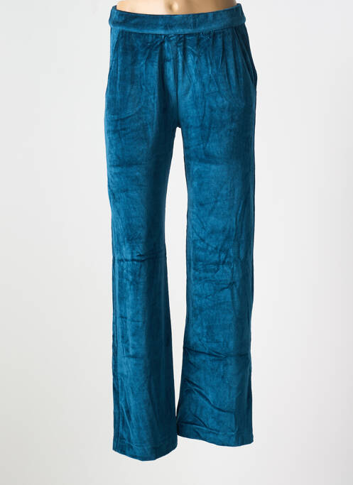 Pantalon evazat verde MAJESTIC FILATURES femeie