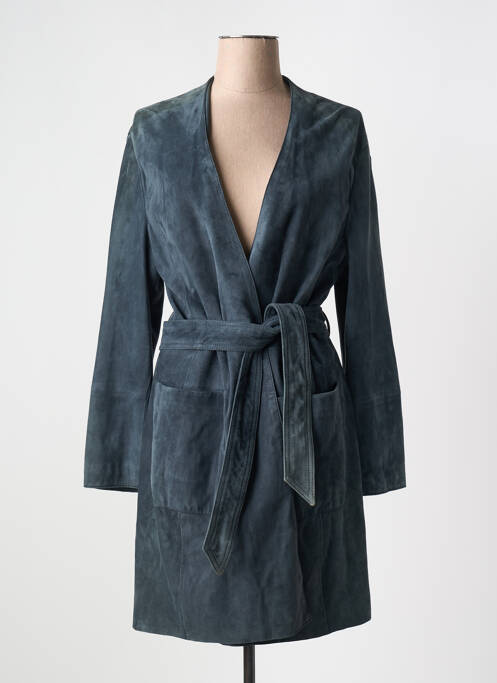 Palton lung albastru MAX MARA femeie