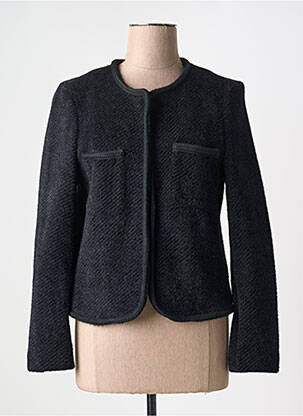 Jachete casual guler rotund negru MADE IN ITALY femeie
