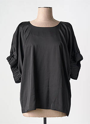 Top croială fluidă mâneci 3/4 negru LES ACOLYTES femeie