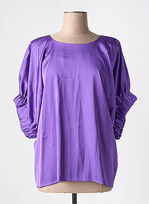 Top croială fluidă mâneci 3/4 violet LES ACOLYTES femeie