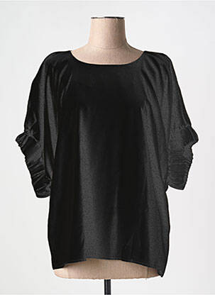 Top croială fluidă mâneci 3/4 negru LES ACOLYTES femeie