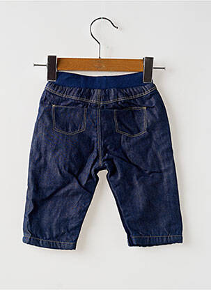 Pantalon drept buzunare talie elastică albastru PETIT BATEAU băiat