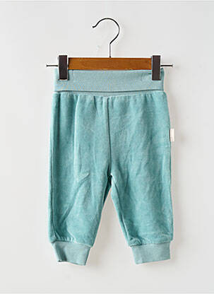 Pantalon drept țesătură catifea talie elastică verde STEIFF băiat