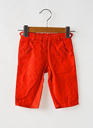 Pantalon drept buzunare mărime reglabilă roșu PETIT BATEAU fille