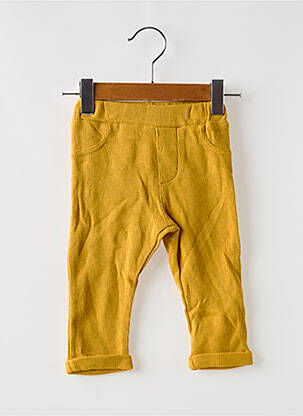 Jegging buzunare talie elastică galben BB AND CO fată