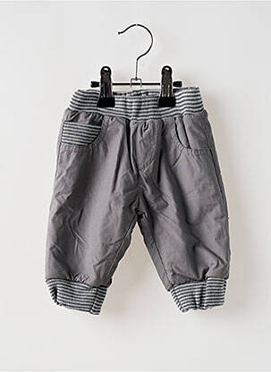 Pantalon drept buzunare talie elastică gri BULLE DE BB băiat