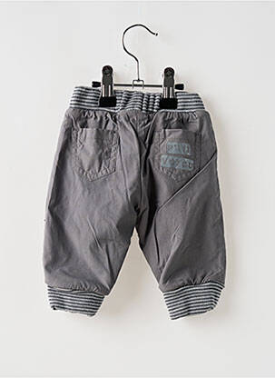Pantalon drept buzunare talie elastică gri BULLE DE BB băiat