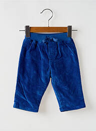Pantalon drept croială dreaptă talie elastică albastru PETIT BATEAU băiat
